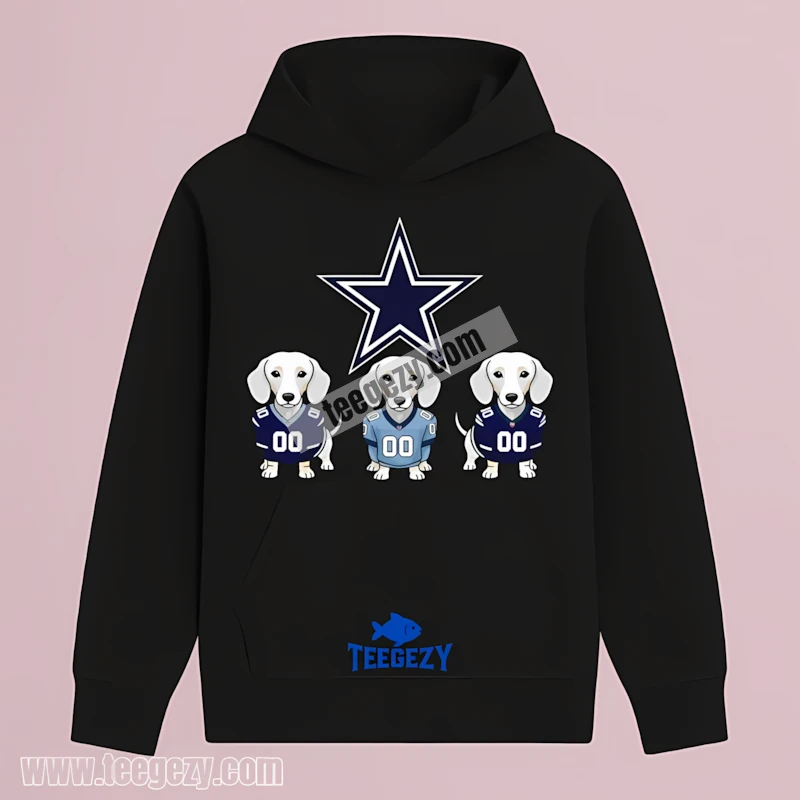 Dallas Cowboys With Dachshund Dogs Hoodie Vintage Dallas Cowboys With Dachshund Dogs Hoodie Vintage