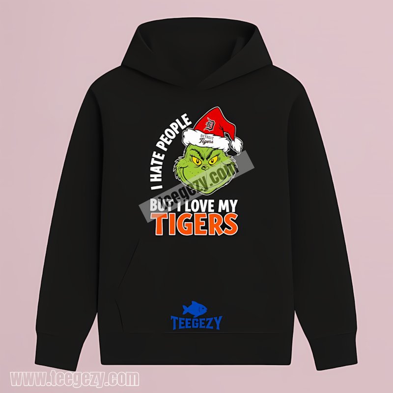 Detroit Tigers Grinch Hate People But Love My Tigers Hoodie Detroit Tigers Grinch Hate People But Love My Tigers Hoodie