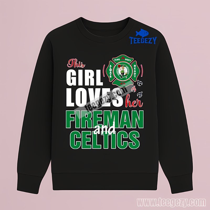 Firefighter And Celtics This Girl Loves Her Fireman Unisex Long Sleeve Firefighter And Celtics This Girl Loves Her Fireman Unisex Long Sleeve
