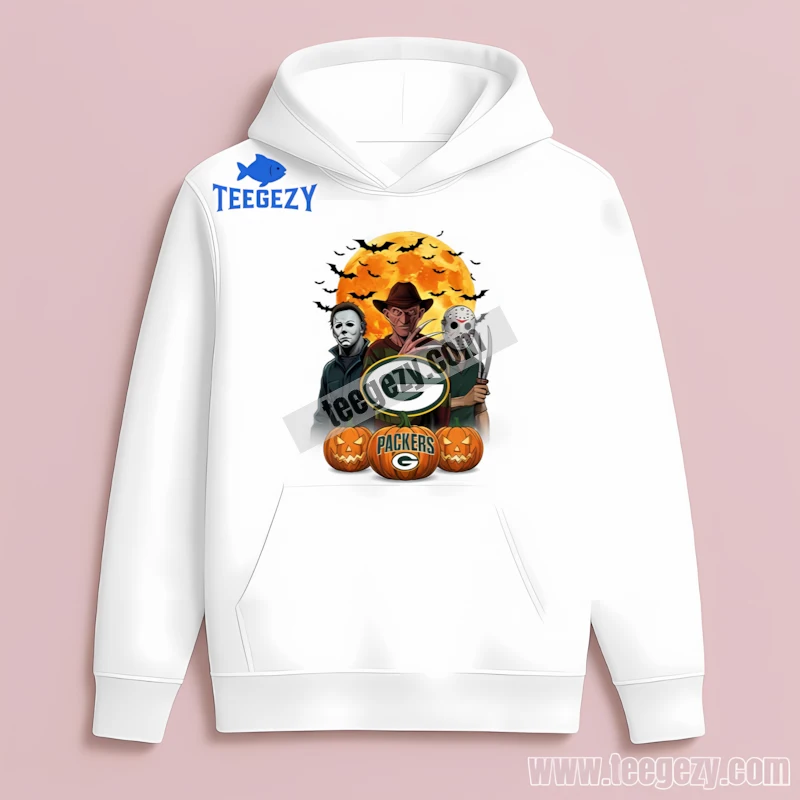 Green Bay Packers Halloween Horror Moon Pumpkin Classic Hoodie Green Bay Packers Halloween Horror Moon Pumpkin Classic Hoodie
