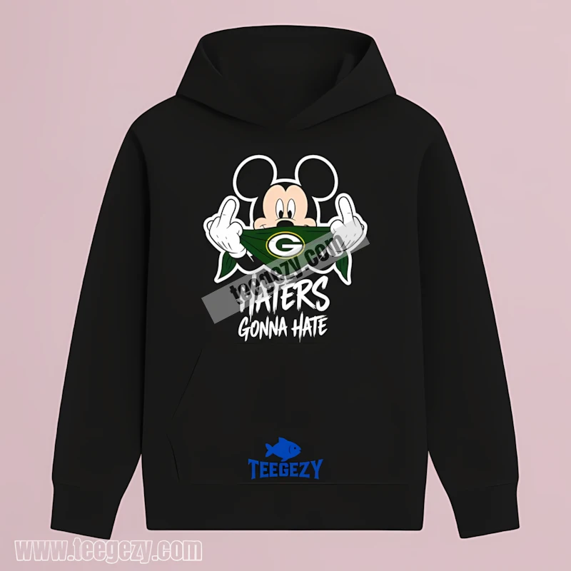 Green Bay Packers Mickey Mouse Streetwear Bandana Haters Hoodie Men Women Green Bay Packers Mickey Mouse Streetwear Bandana Haters Hoodie Men Women