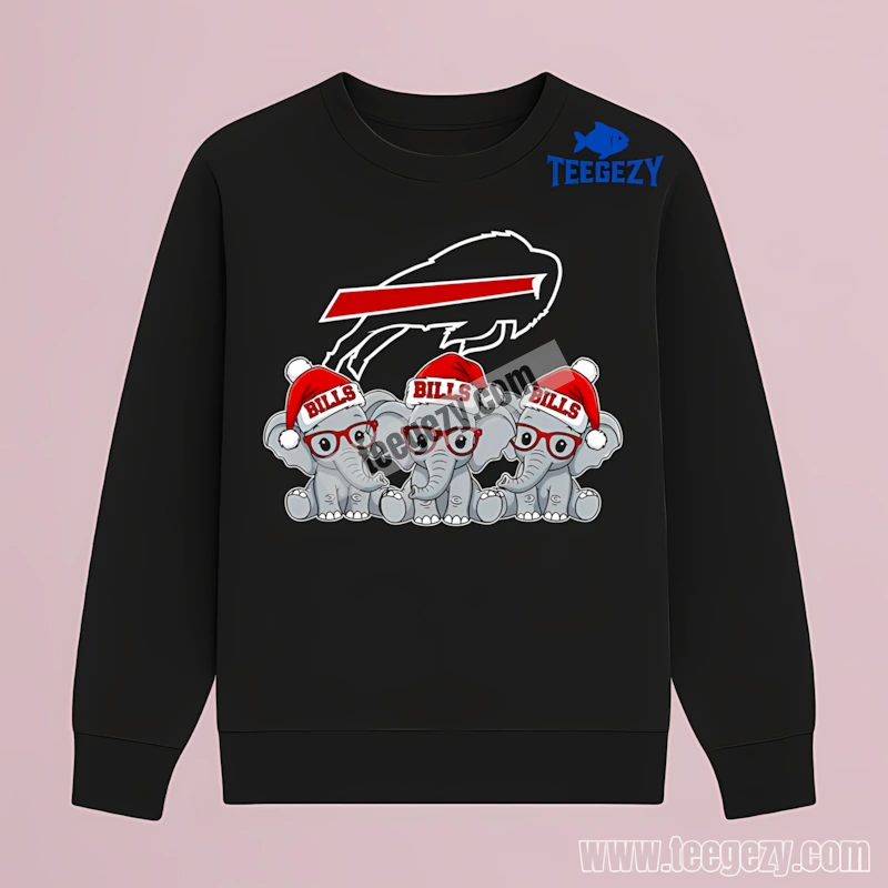 Happy Buffalo Bills Christmas Elephants Trendy Long Sleeve Happy Buffalo Bills Christmas Elephants Trendy Long Sleeve