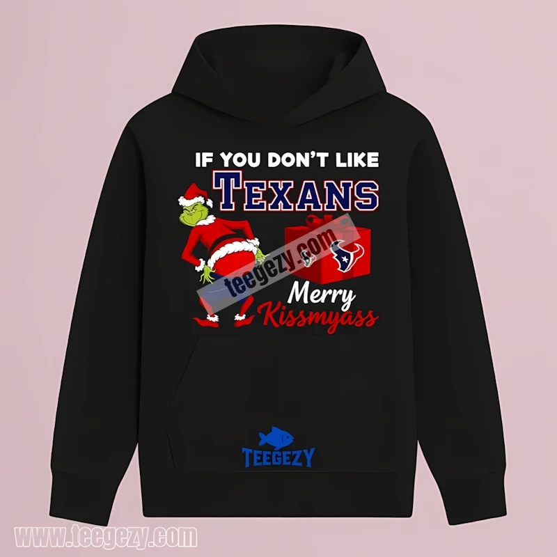Houston Texans Grinch Merry Kissmyass Funny Holiday Hoodie Houston Texans Grinch Merry Kissmyass Funny Holiday Hoodie