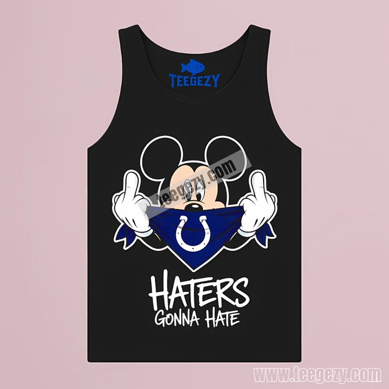 Indianapolis Colts Mickey Mouse Streetwear Haters Bandana Tanktop Indianapolis Colts Mickey Mouse Streetwear Haters Bandana Tanktop