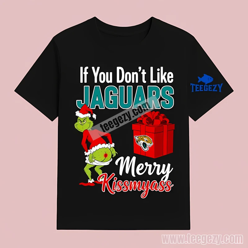 Jacksonville Jaguars Grinch Merry Kissmyass Funny T-Shirt Jacksonville Jaguars Grinch Merry Kissmyass Funny T-Shirt