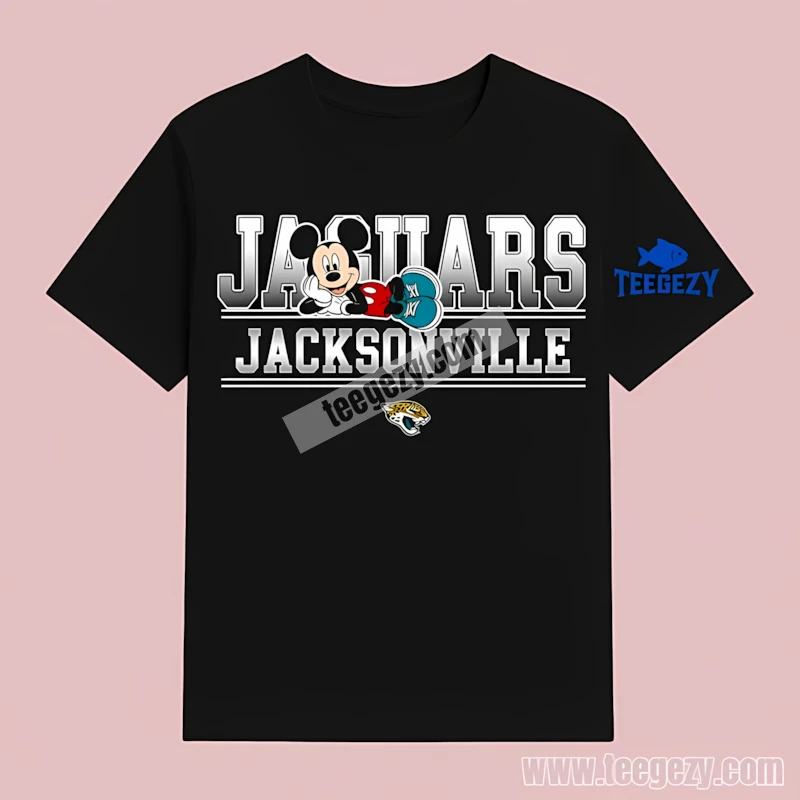 Jacksonville Jaguars Mickey Varsity Logo T-Shirt Jacksonville Jaguars Mickey Varsity Logo T-Shirt