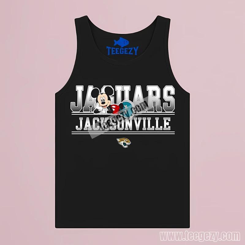 Jacksonville Jaguars Mickey Varsity Logo Tanktop Jacksonville Jaguars Mickey Varsity Logo Tanktop