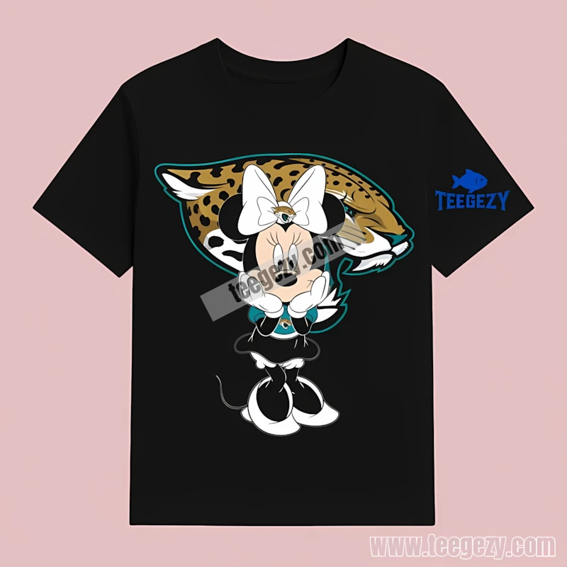 Jacksonville Jaguars Minnie Mouse Fan Pose Graphic Shirt