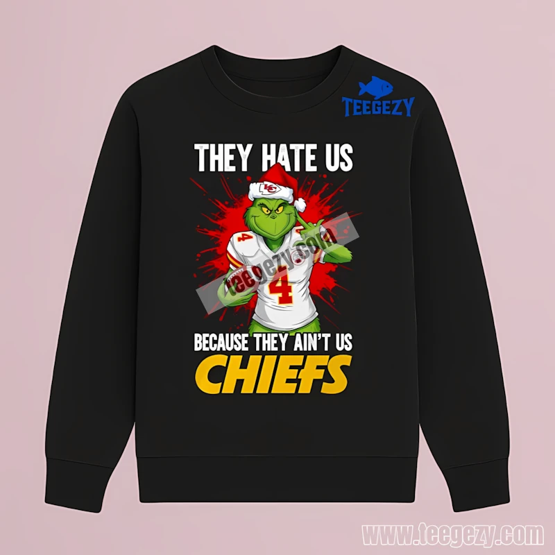 Kansas City Chiefs Grinch Funny Football Attitude Black Long Sleeve Kansas City Chiefs Grinch Funny Football Attitude Black Long Sleeve