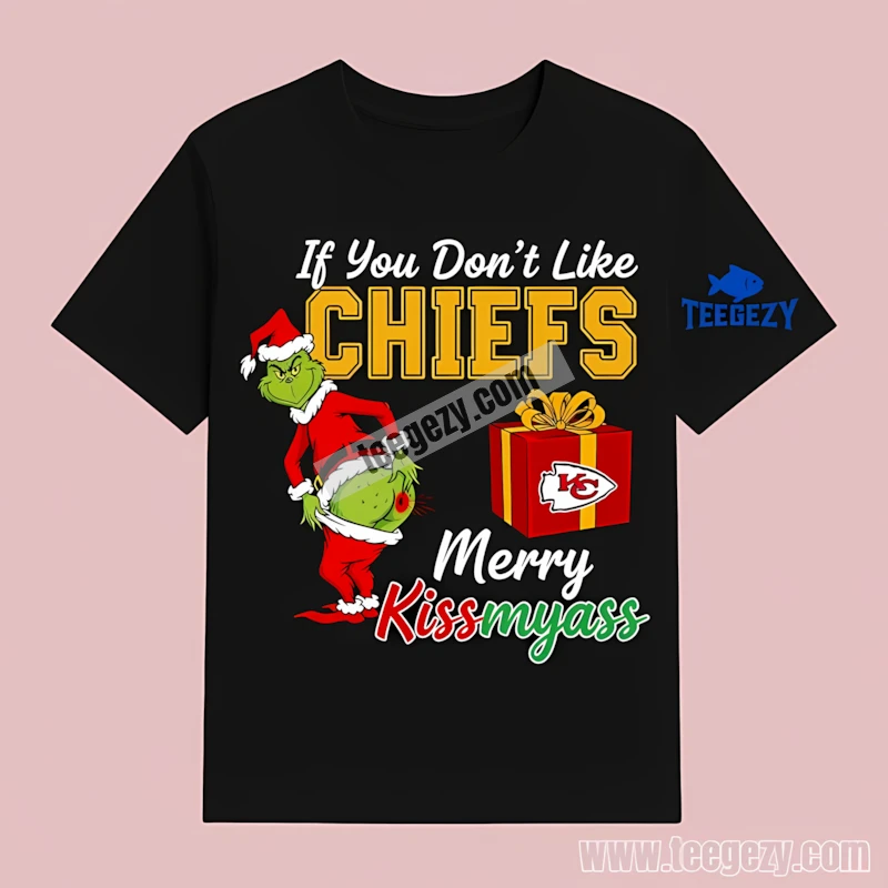 Kansas City Chiefs Grinch Merry Kissmyass Funny Holiday T-Shirt Kansas City Chiefs Grinch Merry Kissmyass Funny Holiday T-Shirt