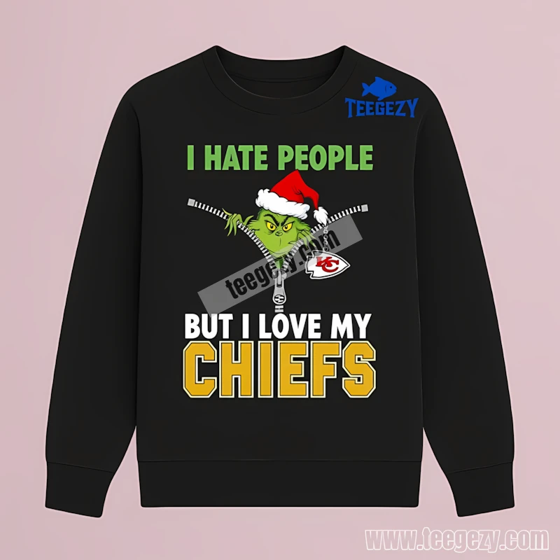 Kansas City Chiefs Grinch Zipper Funny Fan Holiday Long Sleeve Kansas City Chiefs Grinch Zipper Funny Fan Holiday Long Sleeve
