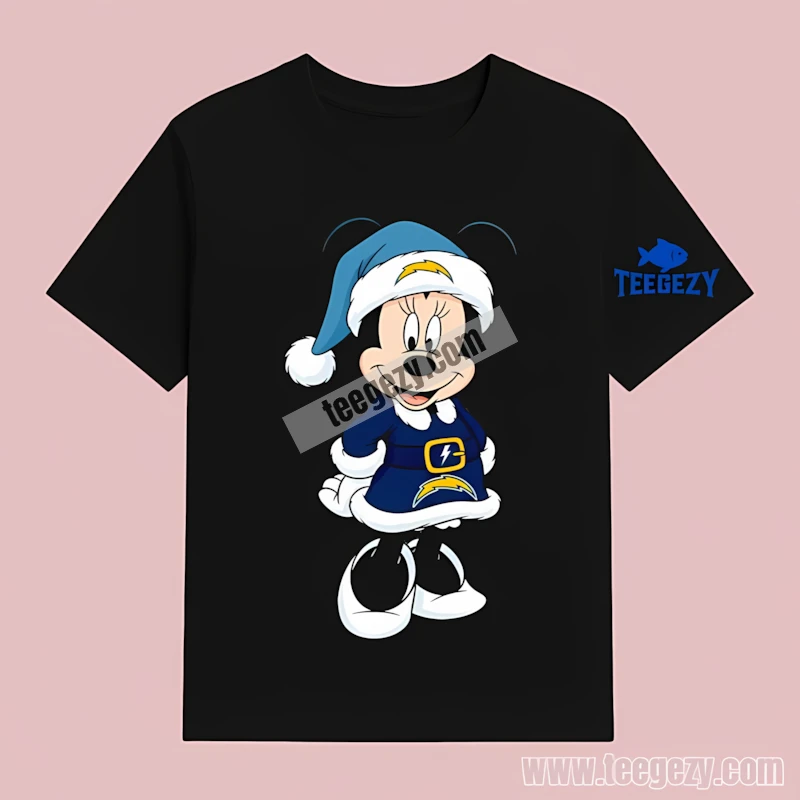 La Chargers Minnie Mouse Christmas Idea T-Shirt La Chargers Minnie Mouse Christmas Idea T-Shirt