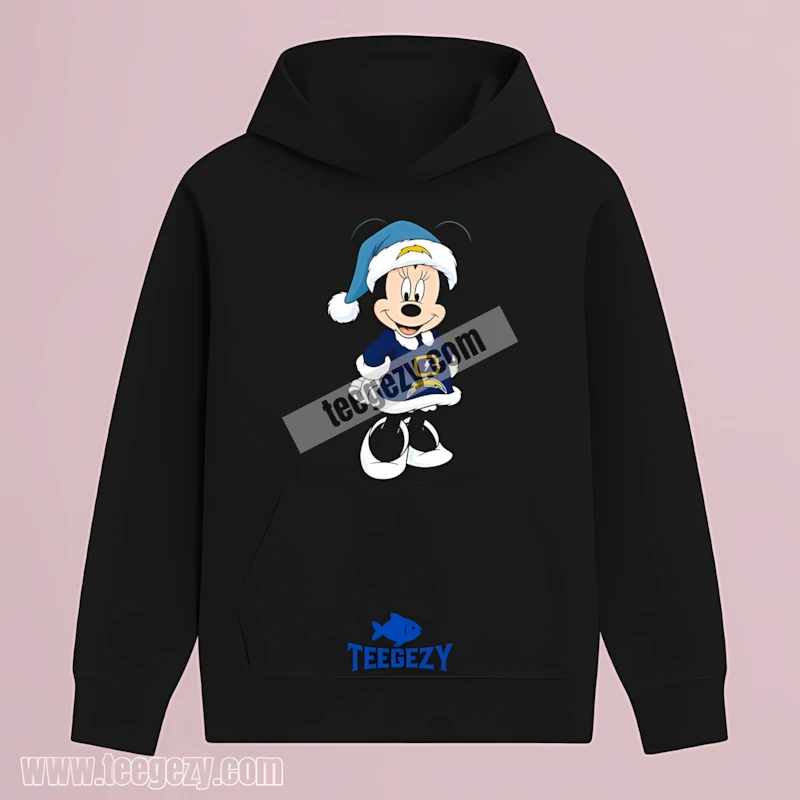 La Chargers Minnie Mouse Christmas Idea Hoodie La Chargers Minnie Mouse Christmas Idea Hoodie