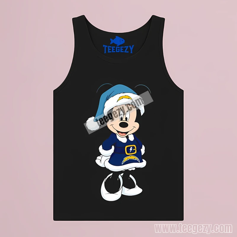 La Chargers Minnie Mouse Christmas Idea Tanktop La Chargers Minnie Mouse Christmas Idea Tanktop