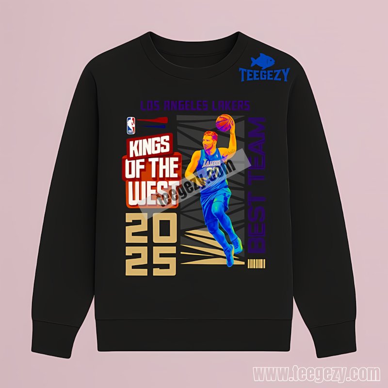 La Lakers 2025 Playoffs King Of The West Best Team Cotton Long Sleeve La Lakers 2025 Playoffs King Of The West Best Team Cotton Long Sleeve