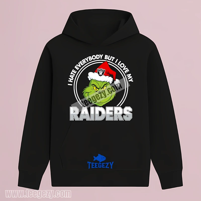 Las Vegas Raiders Grinch Love Team Vintage Hoodie Las Vegas Raiders Grinch Love Team Vintage Hoodie