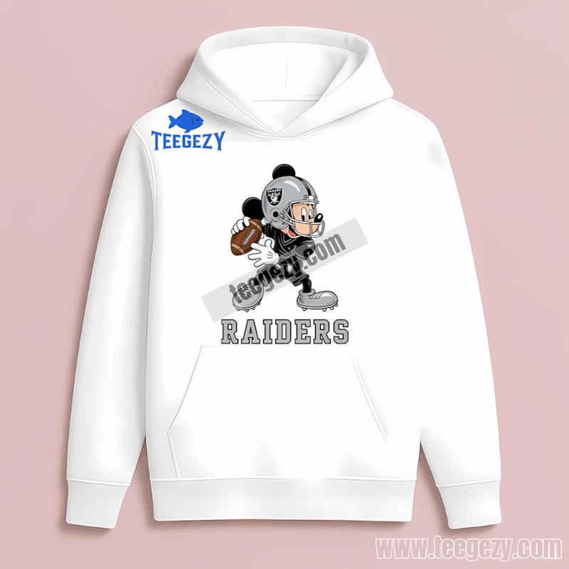 Las Vegas Raiders Mickey Mouse Quarterback Vintage Hoodie Las Vegas Raiders Mickey Mouse Quarterback Vintage Hoodie