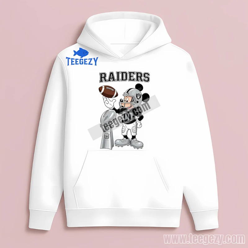 Las Vegas Raiders Mickey Super Bowl Hoodie For Fan Las Vegas Raiders Mickey Super Bowl Hoodie For Fan