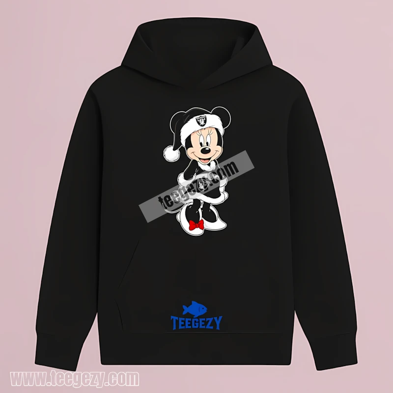 Las Vegas Raiders Minnie Mouse Christmas Hoodie Holiday Las Vegas Raiders Minnie Mouse Christmas Hoodie Holiday