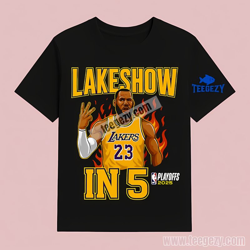 Los Angeles Lakers Playoffs Lakeshow In 5 Basketball Clothes T-Shirt Los Angeles Lakers Playoffs Lakeshow In 5 Basketball Clothes T-Shirt