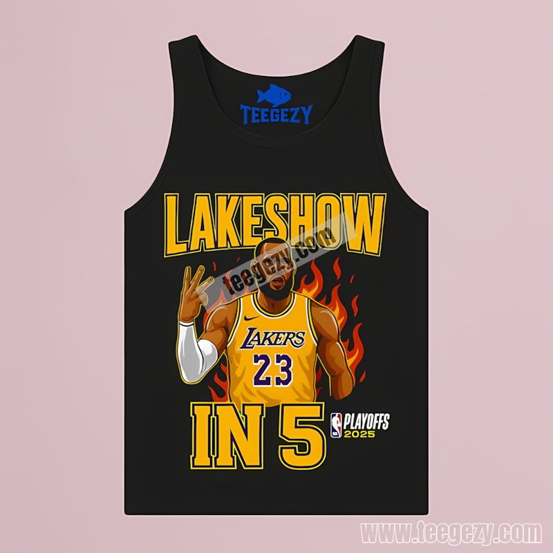 Los Angeles Lakers Playoffs Lakeshow In 5 Basketball Clothes Tanktop Los Angeles Lakers Playoffs Lakeshow In 5 Basketball Clothes Tanktop