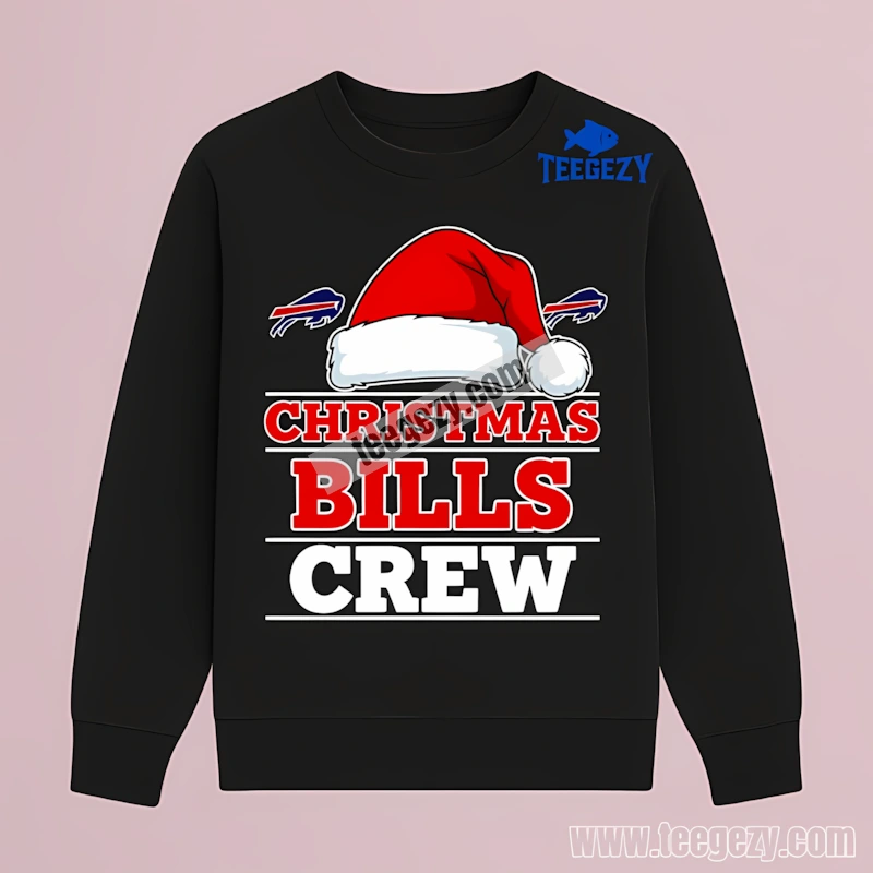 Merry Buffalo Bills Christmas Bills Crew Graphic Long Sleeve Merry Buffalo Bills Christmas Bills Crew Graphic Long Sleeve