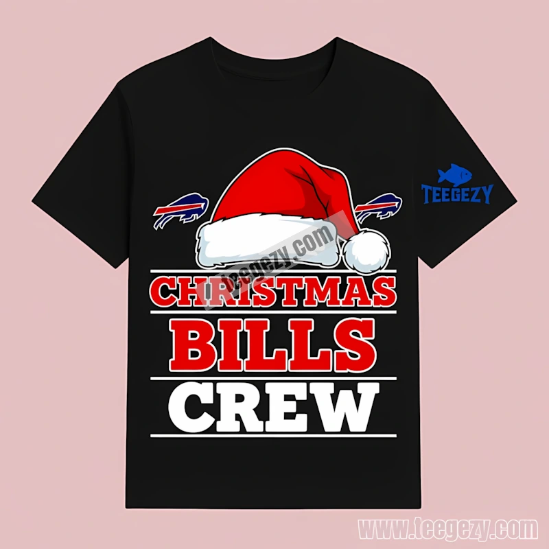 Merry Buffalo Bills Christmas Bills Crew Graphic T-Shirt Merry Buffalo Bills Christmas Bills Crew Graphic T-Shirt