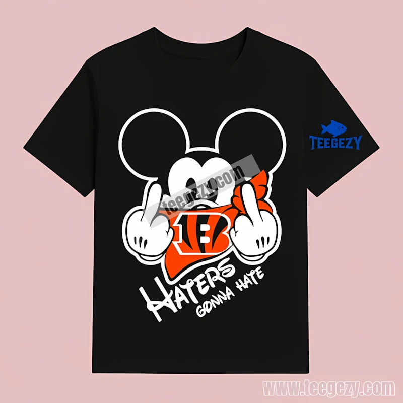 Mickey Mouse Cincinnati Bengals Haters Gonna Hate Classic T-Shirt Mickey Mouse Cincinnati Bengals Haters Gonna Hate Classic T-Shirt