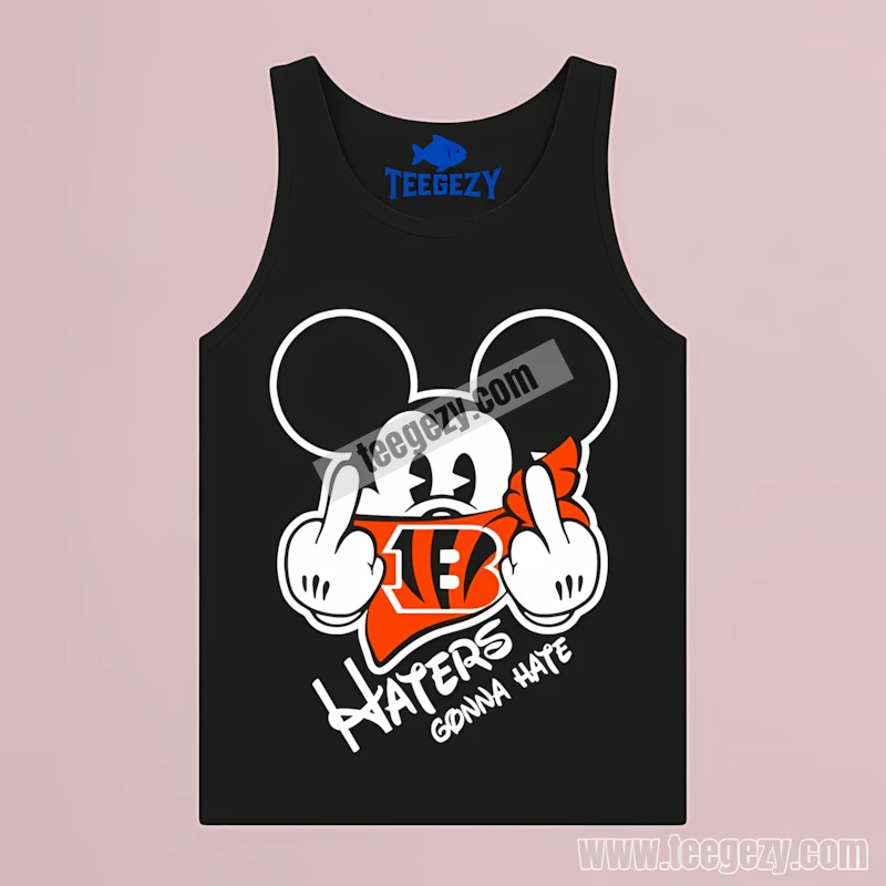 Mickey Mouse Cincinnati Bengals Haters Gonna Hate Classic Tanktop Mickey Mouse Cincinnati Bengals Haters Gonna Hate Classic Tanktop