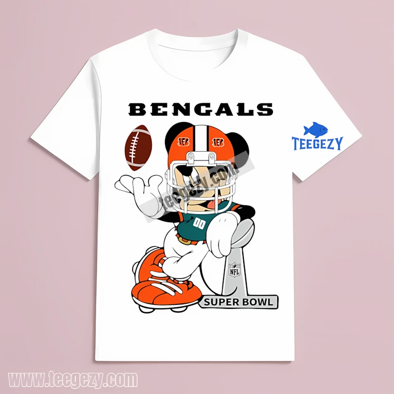 Mickey Mouse Vs Cincinnati Bengals Super Bowl Champions Cup T-Shirt Mickey Mouse Vs Cincinnati Bengals Super Bowl Champions Cup T-Shirt