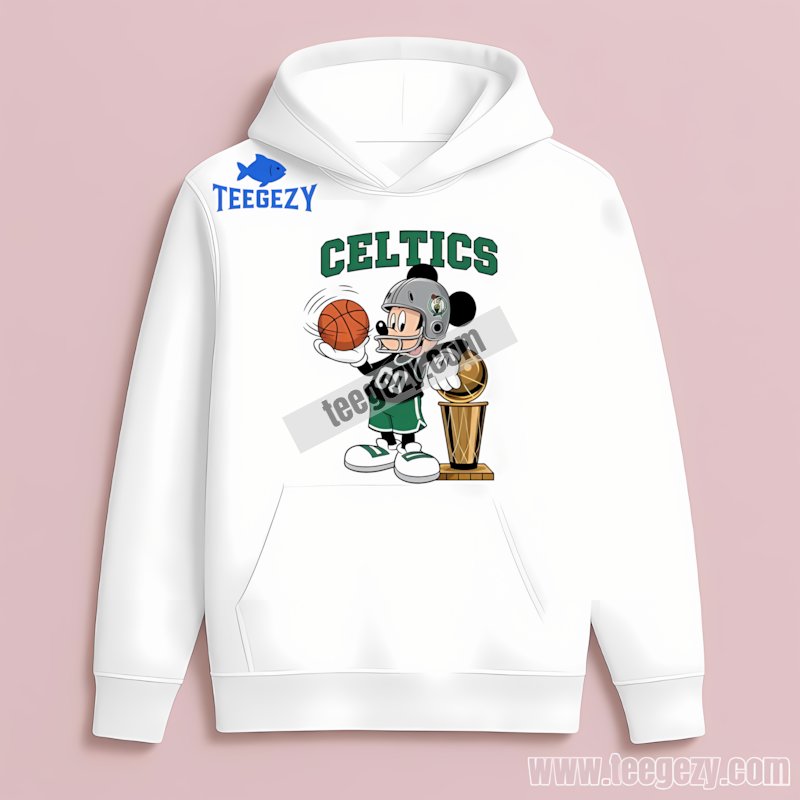 Mickey Mouse With Boston Celtics Nba Trophy Cup Hoodie Men Women Mickey Mouse With Boston Celtics Nba Trophy Cup Hoodie Men Women
