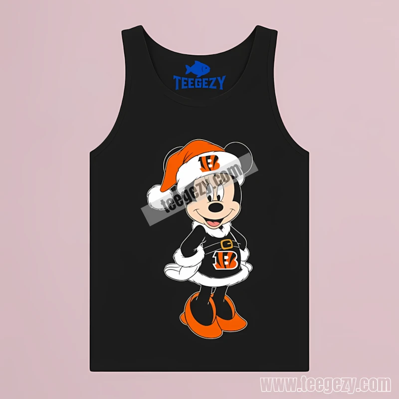 Minnie Mouse Cincinnati Bengals Christmas Tanktop For Holiday Minnie Mouse Cincinnati Bengals Christmas Tanktop For Holiday