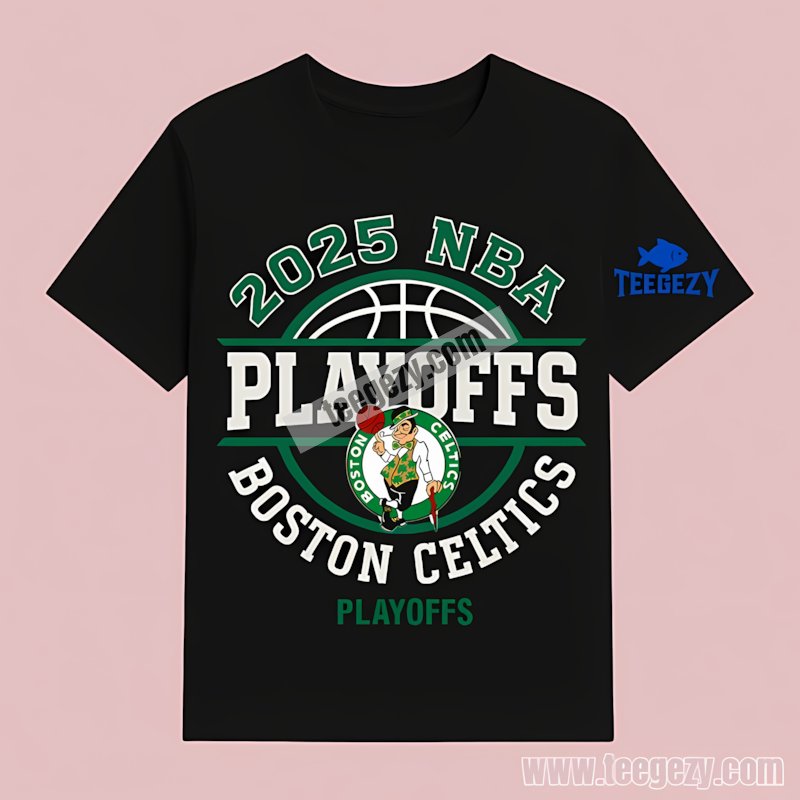 Nba Playoffs Boston Celtics 2025 T-Shirt Men Women Nba Playoffs Boston Celtics 2025 T-Shirt Men Women