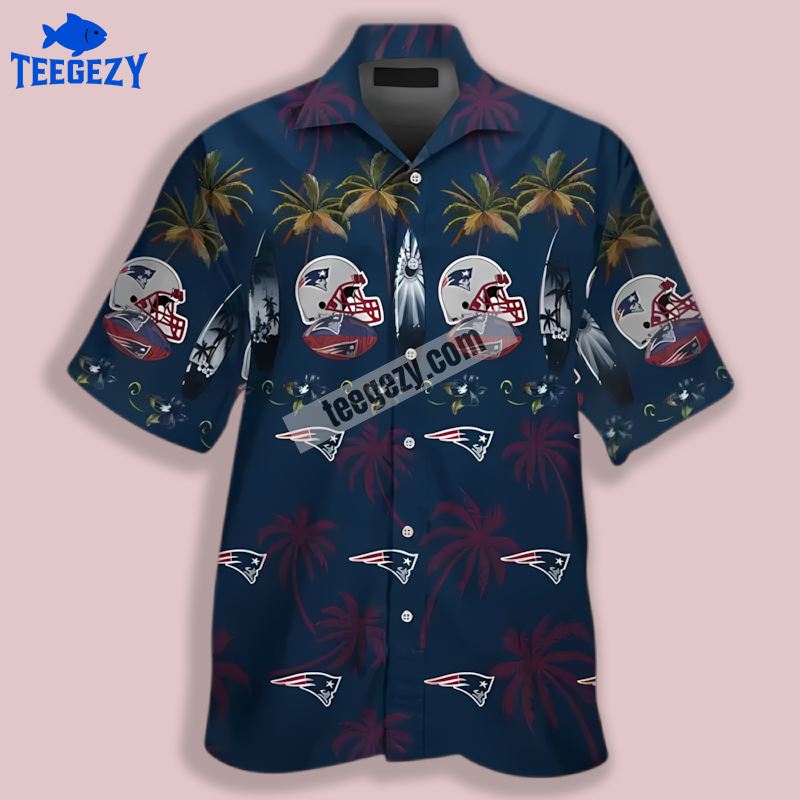 New England Patriots Helmet Vs Coconut Tree Navy Crazy Hawaiian Shirts New England Patriots Helmet Vs Coconut Tree Navy Crazy Hawaiian Shirts