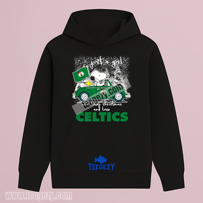 Snoopy Woodstock Boston Celtics Christmas Girl Who Lover Classic Hoodie Snoopy Woodstock Boston Celtics Christmas Girl Who Lover Classic Hoodie