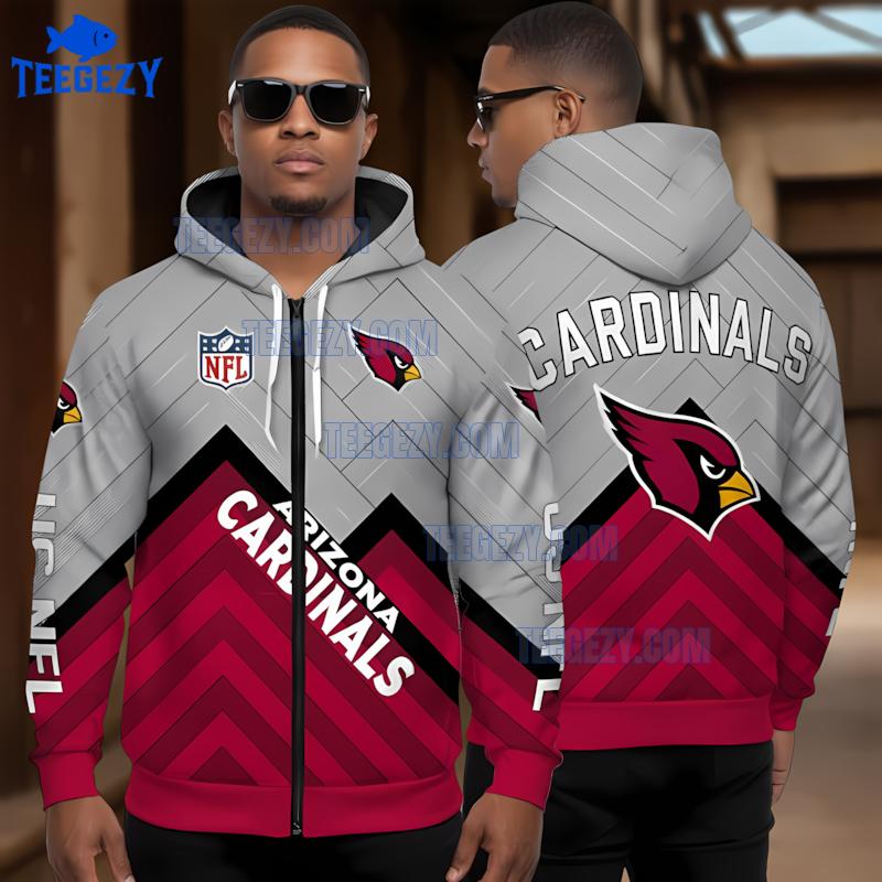 Arizona Cardinals Spooky Michael Myers 3D Zip Up Hoodie
