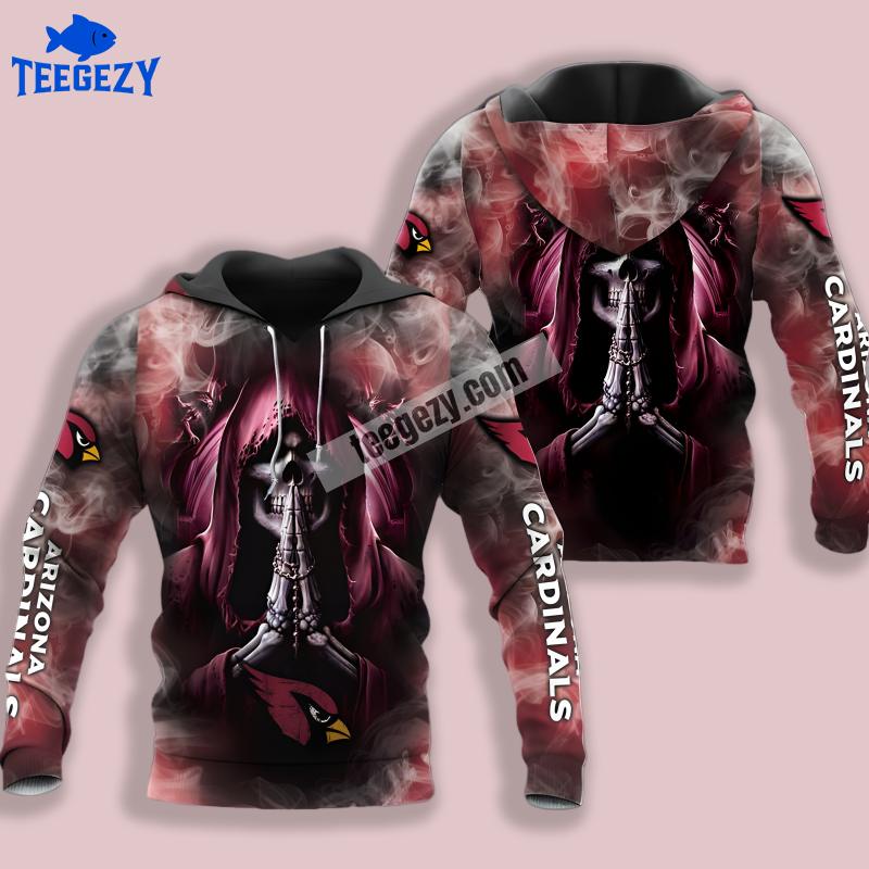 Arizona Cardinals Christmas Skull 3D Hoodie Jacket Print Arizona Cardinals Christmas Skull 3D Hoodie Jacket Print