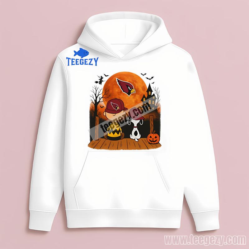 Arizona Cardinals Halloween Charlie Brown Snoopy Retro Hoodie Arizona Cardinals Halloween Charlie Brown Snoopy Retro Hoodie