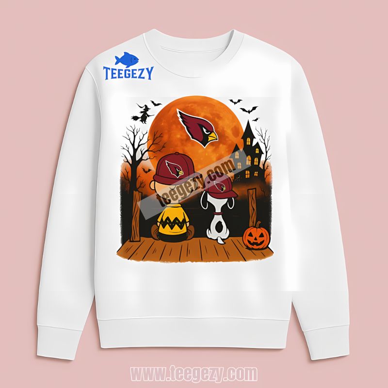 Arizona Cardinals Halloween Charlie Brown Snoopy Retro Long Sleeve Arizona Cardinals Halloween Charlie Brown Snoopy Retro Long Sleeve