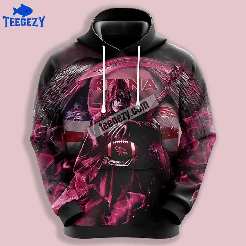 Arizona Cardinals Halloween Death 3D Hoodie Pullover Design Arizona Cardinals Halloween Death 3D Hoodie Pullover Design