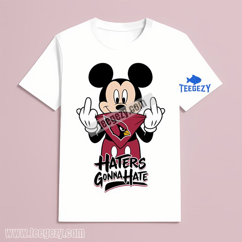 Arizona Cardinals Mickey Haters Gonna Hate Color Shirt