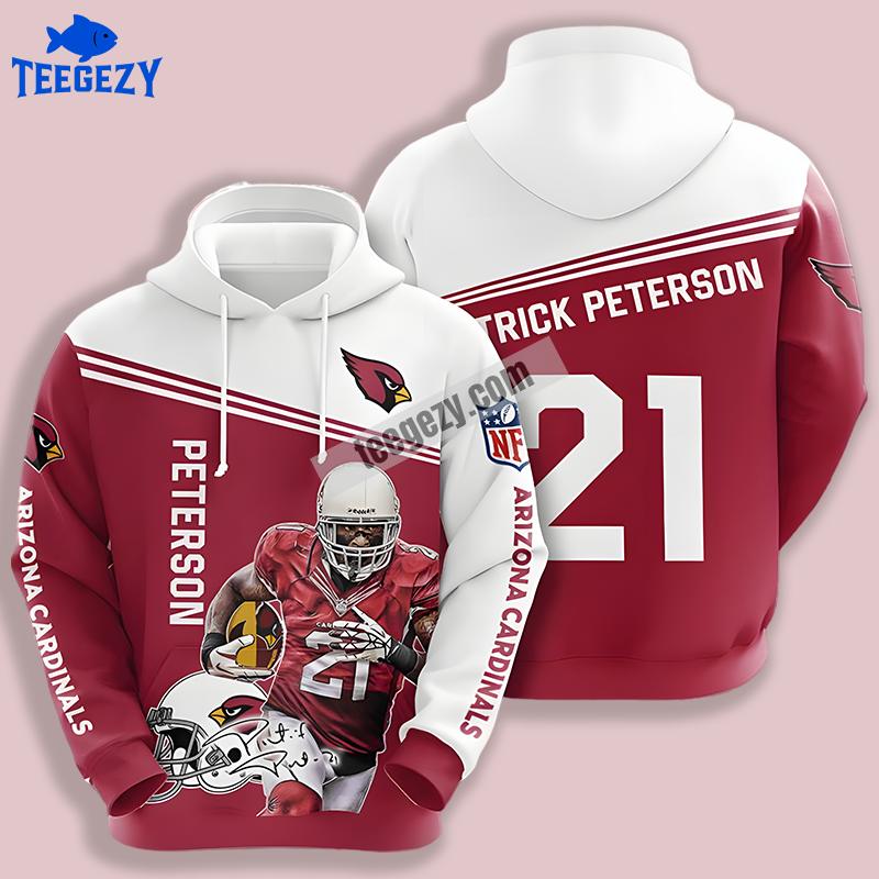 Arizona Cardinals Personalized Player 21 3D Zip Up Hoodie Arizona Cardinals Personalized Player 21 3D Zip Up Hoodie
