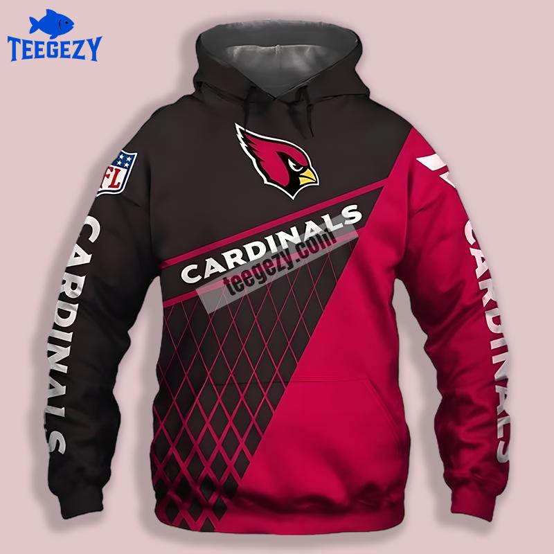 Arizona Cardinals Playful Logo 3D Graphic Hoodie Pullover Arizona Cardinals Playful Logo 3D Graphic Hoodie Pullover