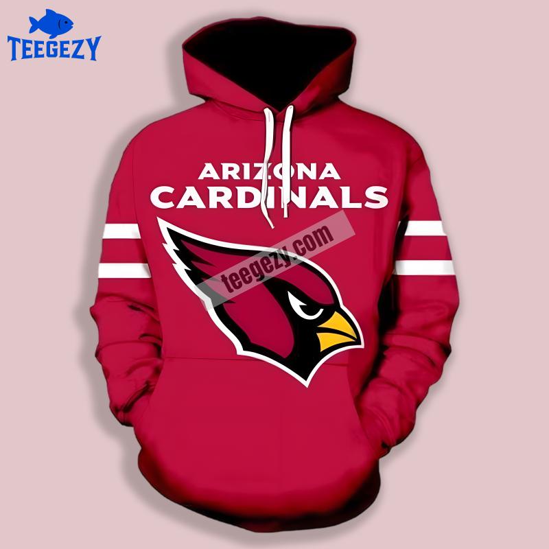 Arizona Cardinals Quirky Red 3D Zip Up Hoodie Pullover Arizona Cardinals Quirky Red 3D Zip Up Hoodie Pullover