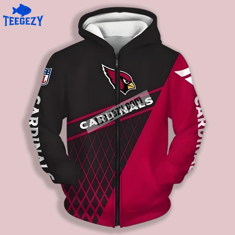 Arizona Cardinals Red Black 3D Hoodie Athletic For Sale Arizona Cardinals Red Black 3D Hoodie Athletic For Sale