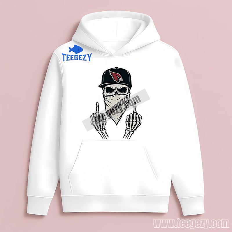 Arizona Cardinals Skull Bandana Regular Hoodie Arizona Cardinals Skull Bandana Regular Hoodie