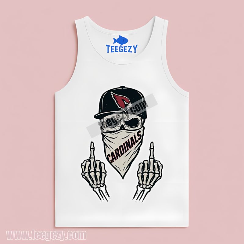 Arizona Cardinals Skull Bandana Regular Tanktop Arizona Cardinals Skull Bandana Regular Tanktop