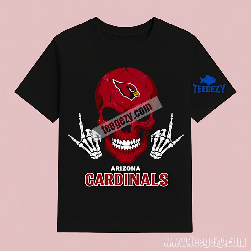 Arizona Cardinals Skull Middle Finger Unisex T-Shirt Arizona Cardinals Skull Middle Finger Unisex T-Shirt