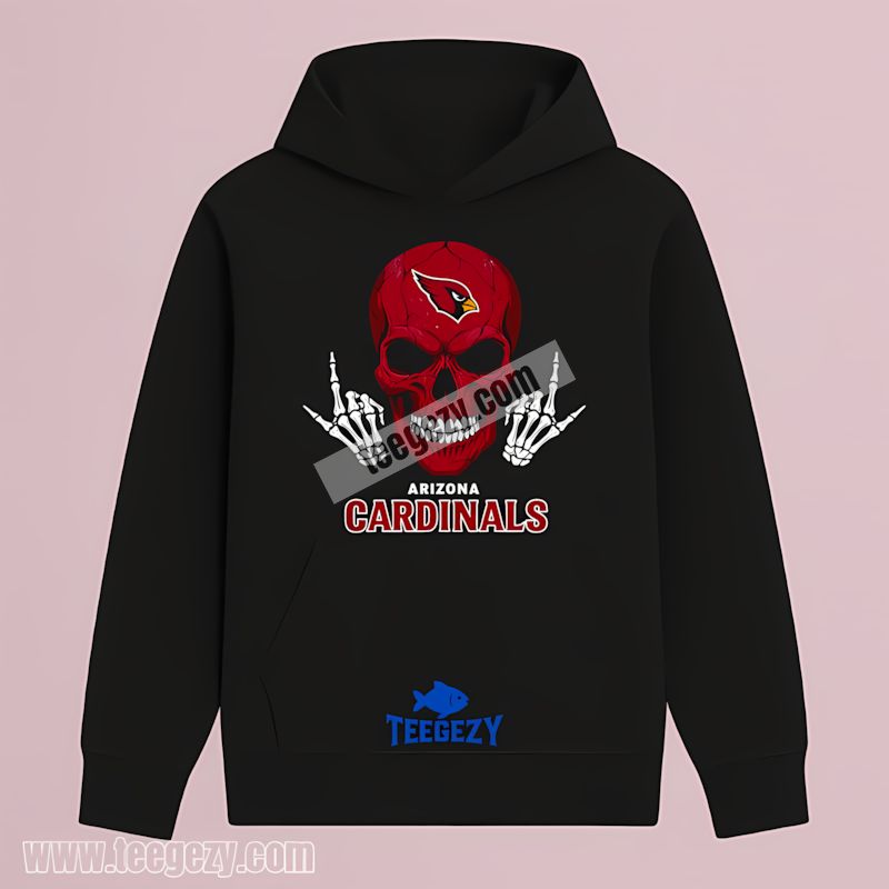 Arizona Cardinals Skull Middle Finger Unisex Hoodie Arizona Cardinals Skull Middle Finger Unisex Hoodie