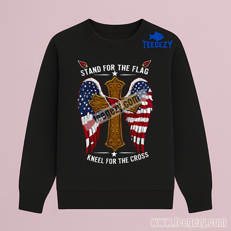 Arizona Cardinals Stand For Flag Kneel For Cross Long Sleeve Arizona Cardinals Stand For Flag Kneel For Cross Long Sleeve